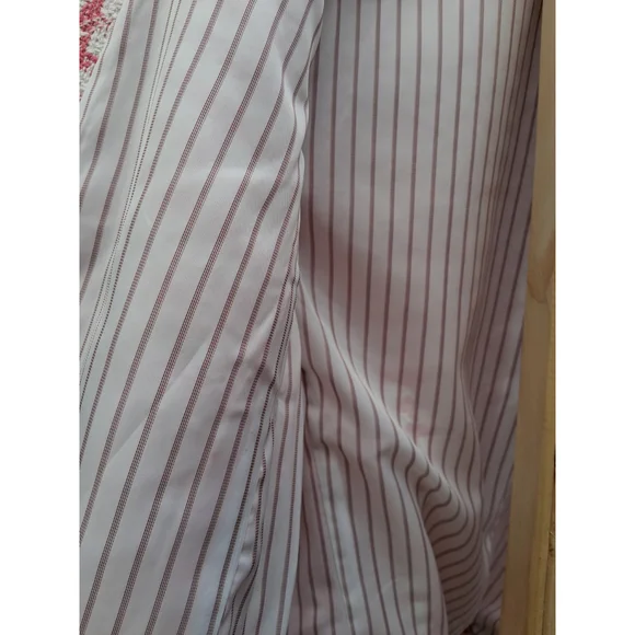 💐EUC TALBOTS Blazer Jacket Pink White Checkered Tweed Fringe Sz. 12 - Picture 11 of 14